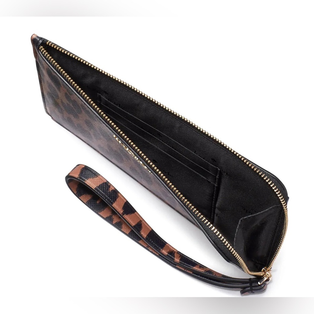 Kate Spade Lucy Medium L-Zip Animal Print Wristlet ๐ - Picture 3 of 4
